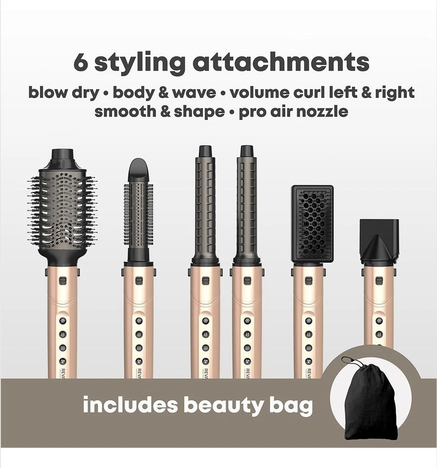 Revamp Dynamic Radiance Pro Hair Blow Dry Ionic Hot Air Styler 7-in-1 BRAND NEW - Image 2 of 4