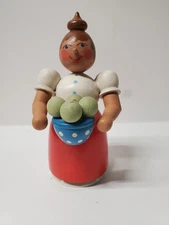 Rauchermann Smoker Incense Burner 6.5" Woman Baker  German Hand Painted