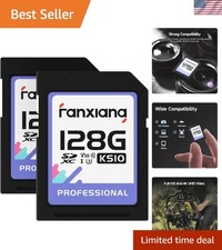128GB SDXC Memory Card SD Card, UHS-I, C10, U3, V30, Full-HD  4K Video, Up t...