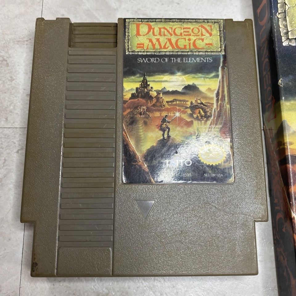Dungeon Magic: Sword of the Elements NES Nintendo Tested Working Vtg Taito - Image 3 of 4