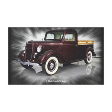 Car Magnet Of 1936 Ford Pickup Car Magnet Of 1936 Ford Pickup