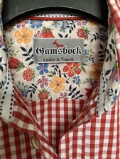 Herren Trachtenhemd von Gamsbock - Größe S -