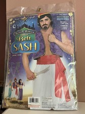 Forum Novelties Adult Desert Prince Delux Arabian Style Sash, Red, One size