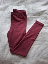 Select Women's Burgundy Leggings Size 12 Regular Length Excellent Condition