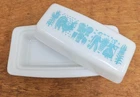 VG! Vintage Amish 1950s Pyrex Glass Butter Dish | Mid Century