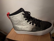 Adidas High Top Sneaker Turnschuhe 41 42 Silber schwarz rot Ombre Farbverlauf