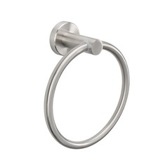 Brushed Nickel Bath Towel Ring Wall Mounted, Stainless Steel Hand Towel Holder