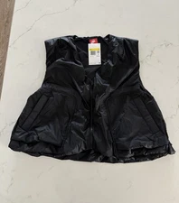 Nike Tech Woven Lightweight Vest Black Loose Fit HM4262-010 Mens Size Small