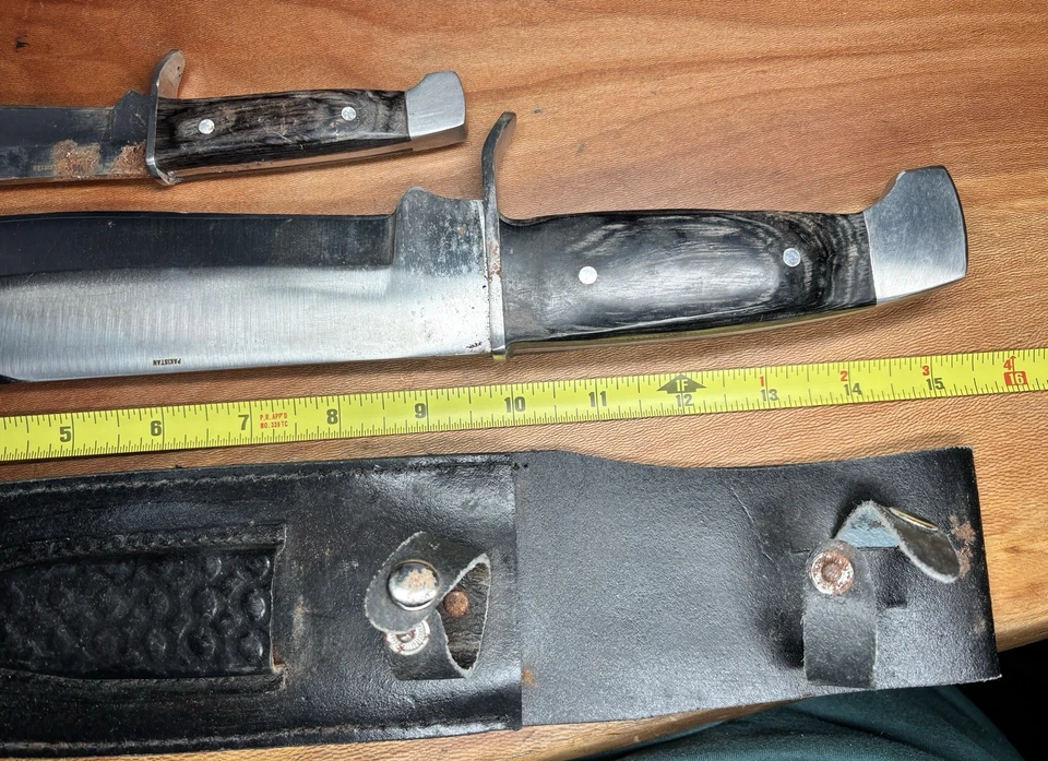 Chipaway Cutlery Oregon Trail Combo Fixed Blade Knife CW-184BPW-Estate Sale Find - Image 3 of 4