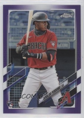2021 Topps Chrome Update Target Purple Refractor Geraldo Perdomo Rookie RC 0v2r