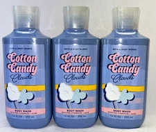 3 Cotton Candy Clouds Bath & Body Works Body Wash 10 fl oz