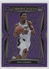 2023-24 Panini Obsidian Electric Etch Purple Flood 12/49 Sidy Cissoko Rookie RC