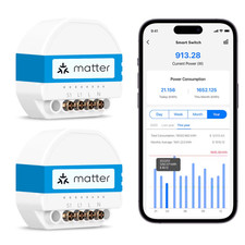 Matter Smart Wi-Fi In-Wall Switch with Energy Monitor DIY Switch Work with One-G