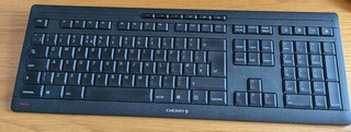 Cherry Stream USB Wireless Keyboard UK Black JK 8550GB 2 with OEM dongle.