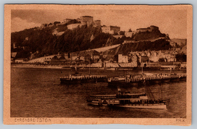 #ad c1910s Ehrenbreitstein Fortress Koblenz Germany Antique Postcard $4.99