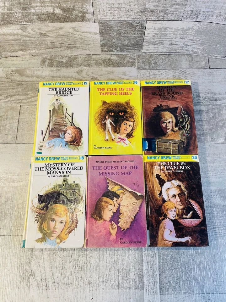 Vintage Nancy Drew Mystery Stories Straight Run 1-30 Hardcover Various Years Foto 4 de 4