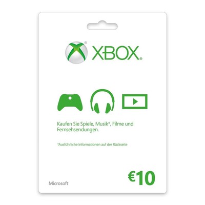 MICROSOFT MS ESD Gift Card Xbox LIVE AGENCY Online 10 E