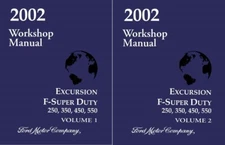 2002 Ford Excursion F-250 350 550 Super Duty Truck Shop Service Repair Manual