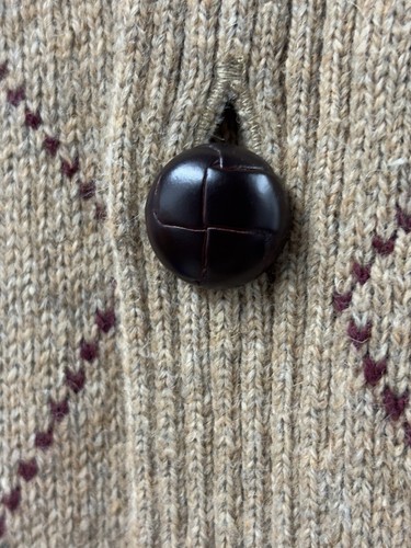 Lands End Mens XL Argyle Tweed Wool Sleeveless Jumper Sweater Vest Golf Preppy - Picture 10 of 24