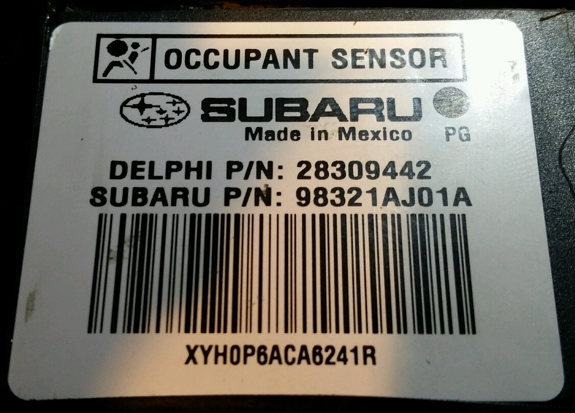 SUBARU REPAIR ODS MODULE CODE 29 or B1650 98321AJ01B