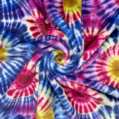 Superweicher Kuschel Fleece Stoff Material Batik Kreise