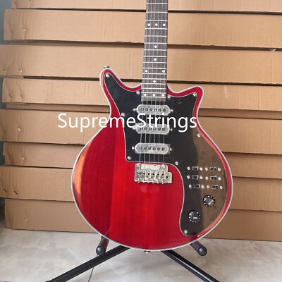 6-String Burns Brian May Electric Guitar with Black Top SSS Pickups