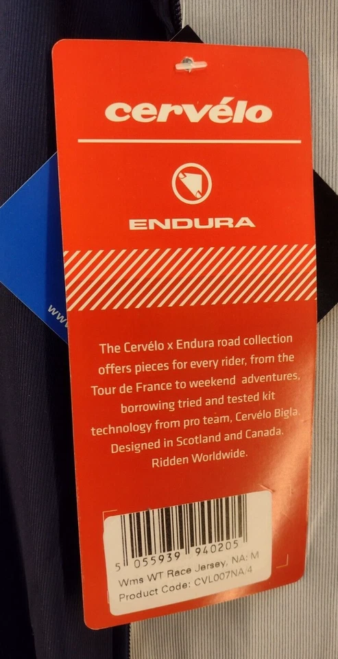 Camiseta para mujer Cervelo Endura WT Race - azul marino - talla mediana (reg. $120) Foto 4 de 4