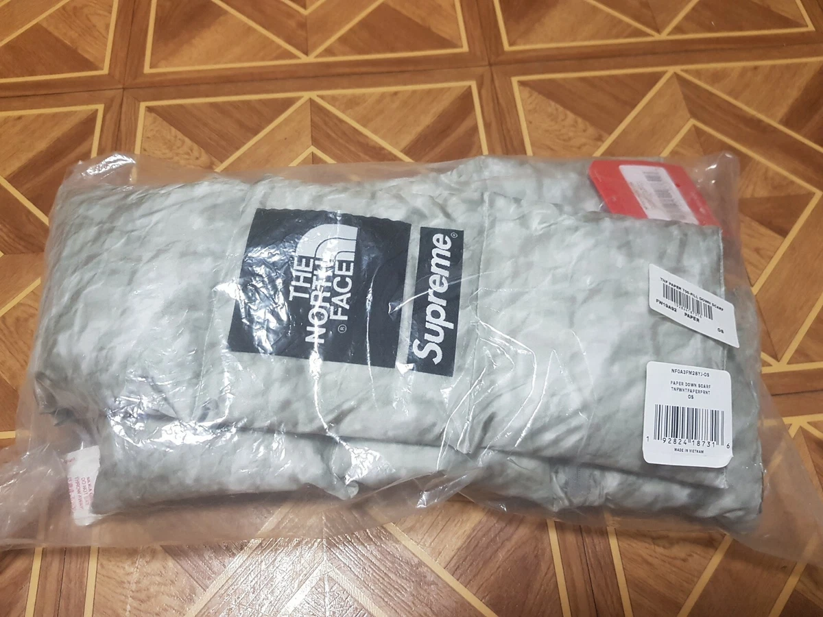Supreme x The North Face Paper Print 700-Fill Down Scarf - Confirmed DSWT