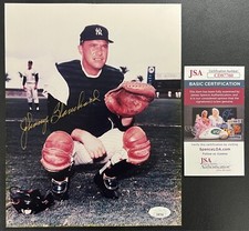 Johnny Blanchard Signed Color Photo JSA CERT 8x10 #38 New York Yankees MLB AUTO!