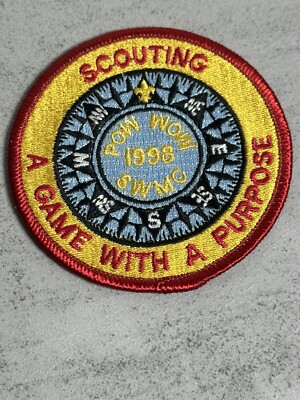 BSA 1998 Pow Wow SWMC Scouting A Game With Purpose Patch Michigan Boy Scouts