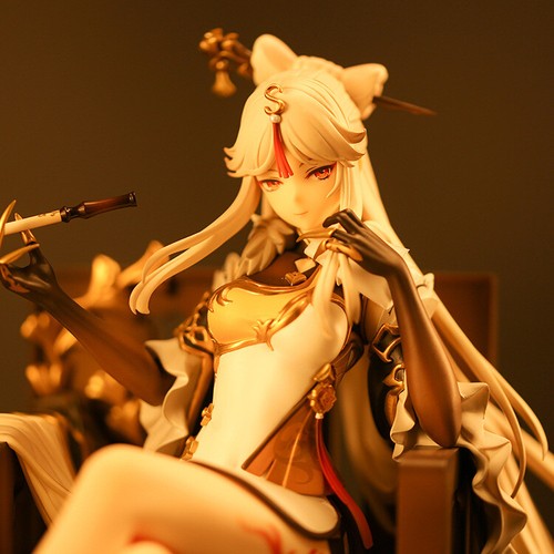 "Anime Genshin Impact Ningguang Figura in scatola GIOCO Statua Cosplay Modello Regalo 8"" - Foto 3 di 12