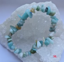 Bracelet en pierre amazonite, baroques, LITHO-REIKI gemstone