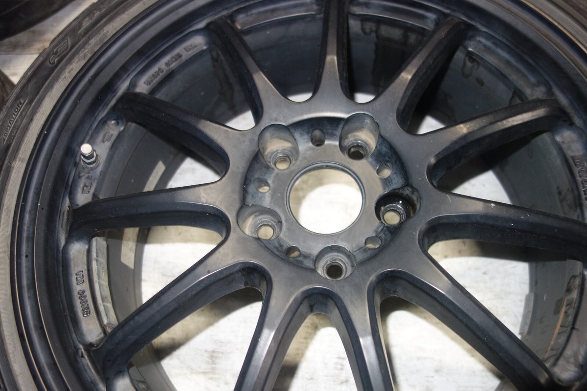 JDM Work Emotion 11R Rims Wheel Tires 18x7.5 +53 5x114.3 Offset 48