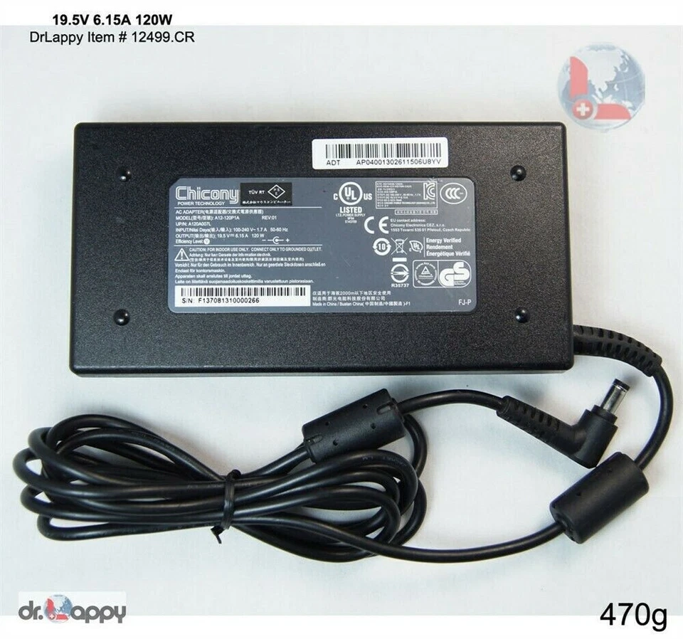 120W Slim Power Adapter Charger for ASUS TUF Gaming FX504 FX504G R750JK R750JV - Image 2 of 4
