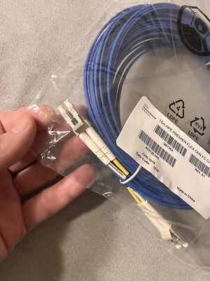 NEW HP QK735A Premier Flex LC/LC Multi-mode OM4 2 Fiber 15m Cable