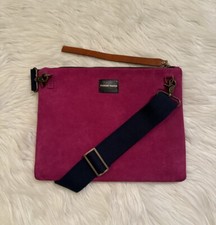 Parker Thatch Lee Crossbody Bag Suede Pink
