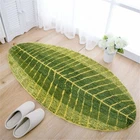 Bath Mat Non Slip Doormat Green Leaf Palm Tree Bathroom Mat Shower Mat