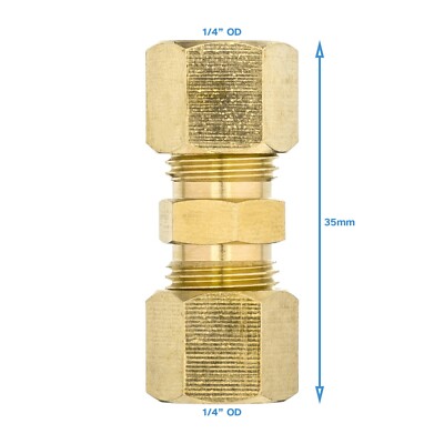 Brass 1/4-in COMP X 1/4-in COMP Union | BK Products - Foto 9