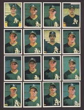 1986 MEDFORD (Oregon) A's ~ NWL complete 25-card team set Pacific Trading Cards