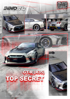 ミニカー Inno Models 1/64 TOPSECRET R35 MALAYSIA INNO 1:64 GT-R (R35) TOP SECRET Malaysia Diecast Model Car | eBay