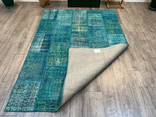 Patchwork Area Rug, Large Turkish Rug, Vintage Turkish Rug, 5.6 x 7.8 ft - Picture 11 of 11