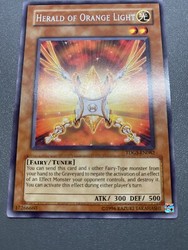 Herald of Orange Light TDGS-EN082 Rare Unlimited YuGiOh Card