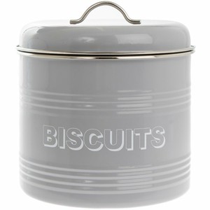 grey biscuit jar