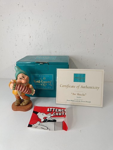 WDCC Bashful "Aw Shucks" Snow White And The Seven Dwarfs - COA & BOX