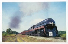 1982 - N&W 4-8-4 #611 with "Centennial Limited" at Lowry, VA Trains Postcard