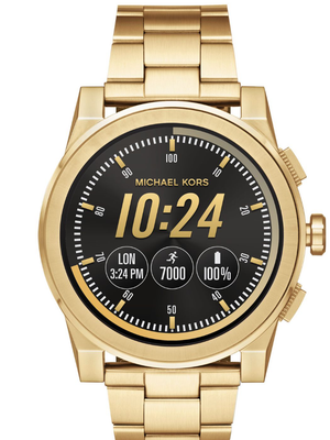 MICHAEL KORS Men's Access Grayson Gold S/ Steel Touchscreen Smart Watch MKT5026 | eBay