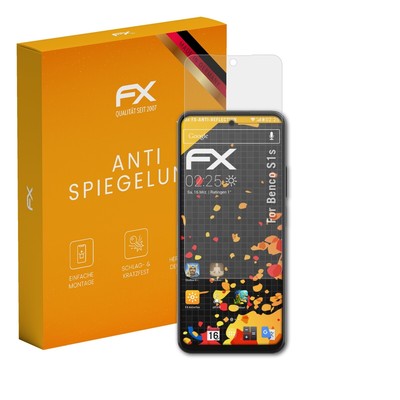 atFoliX 3x Displayfolie für Benco S1s Schutzfolie matt&stoßfest Folie