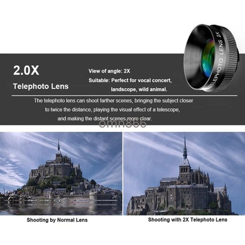 Optical Zoom 2X Telephoto Lens Mobile Phone Camera Telescope on Clip for IPhone - 第 5/20 張圖片