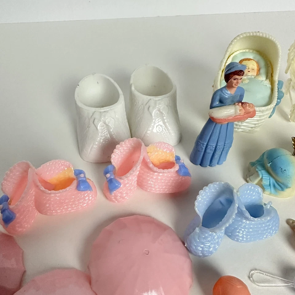 老式蛋糕装饰婴儿淋浴蛋糕挑选鹳宝宝套装 — 第 3/4 张图片