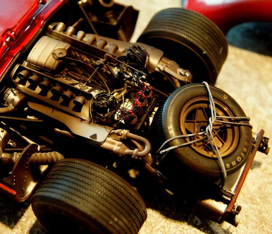 Ferrari RACE FINISHED Car Custom Built Metal Body1 18Model12Racer24 Racing - Image 3 of 4